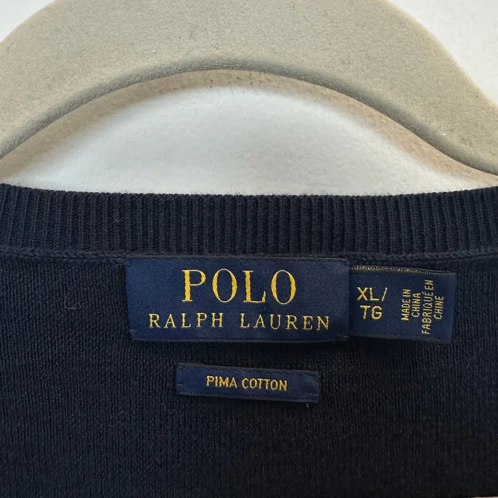 Polo PRL Ralph Lauren Pima Cotton V-Neck Sweater XL